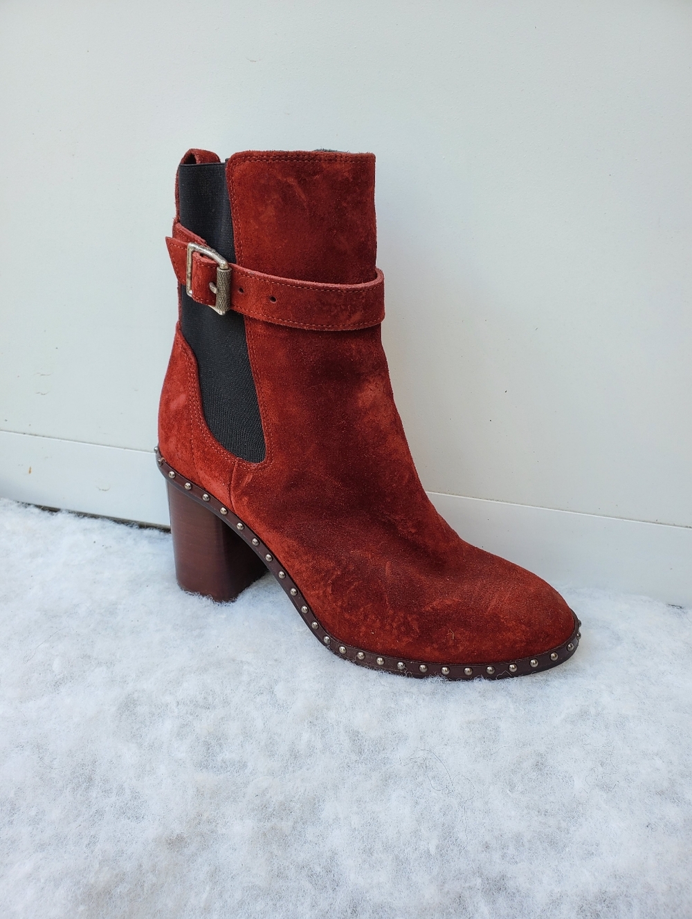 Rag And Bone Studded Suede Ankle Boots